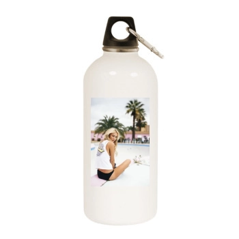 Bryana Holly White Water Bottle With Carabiner