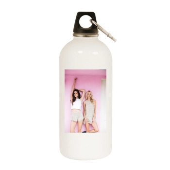 Bryana Holly White Water Bottle With Carabiner