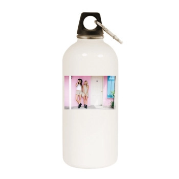 Bryana Holly White Water Bottle With Carabiner