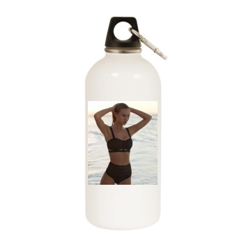 Bryana Holly White Water Bottle With Carabiner