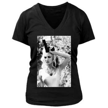 Bryana Holly Women's Deep V-Neck TShirt