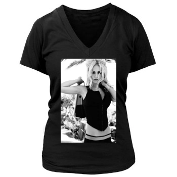 Bryana Holly Women's Deep V-Neck TShirt