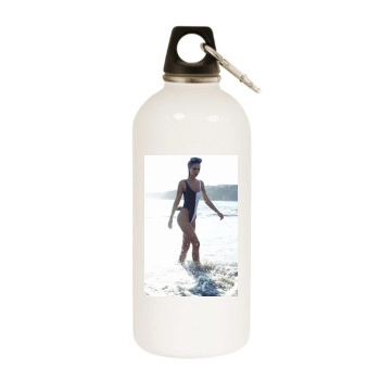 Bryana Holly White Water Bottle With Carabiner