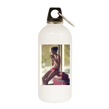 Bryana Holly White Water Bottle With Carabiner