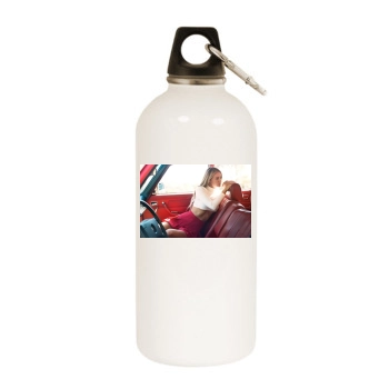 Bryana Holly White Water Bottle With Carabiner