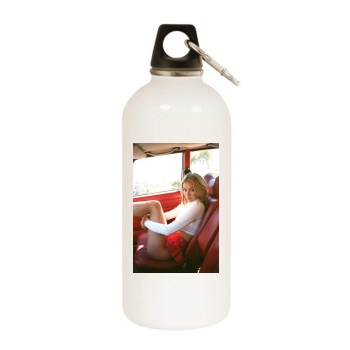 Bryana Holly White Water Bottle With Carabiner