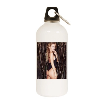 Bryana Holly White Water Bottle With Carabiner