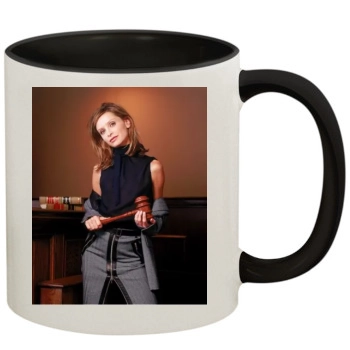 Calista Flockhart 11oz Colored Inner & Handle Mug