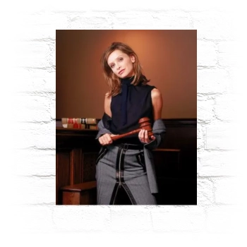 Calista Flockhart Metal Wall Art