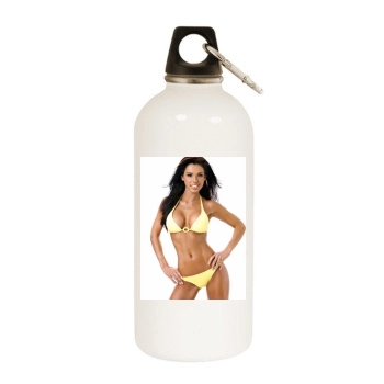 Carmella DeCesare White Water Bottle With Carabiner