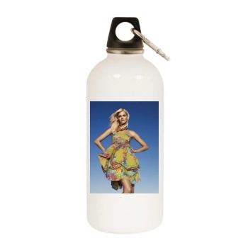 Carmen Kass White Water Bottle With Carabiner