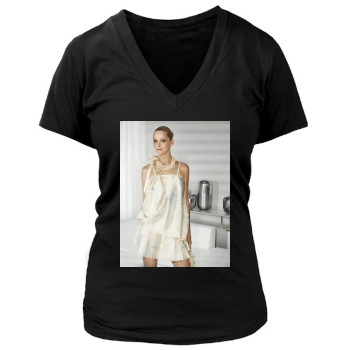 Carmen Kass Women's Deep V-Neck TShirt