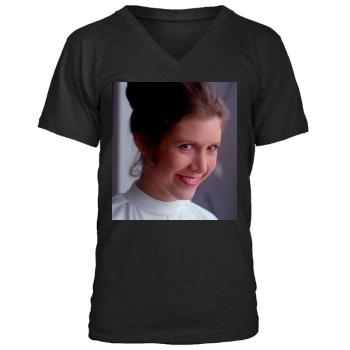 Carrie Fisher Men's V-Neck T-Shirt