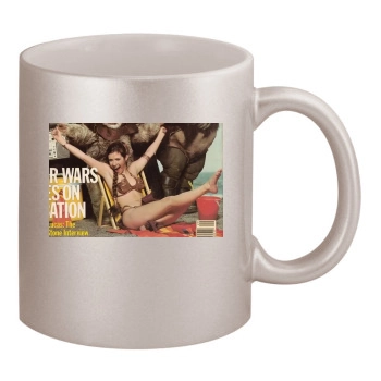 Carrie Fisher 11oz Metallic Silver Mug