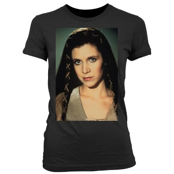 Carrie Fisher Women's Junior Cut Crewneck T-Shirt