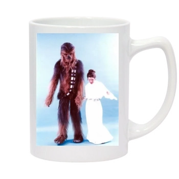 Carrie Fisher 14oz White Statesman Mug