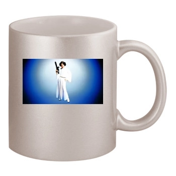 Carrie Fisher 11oz Metallic Silver Mug