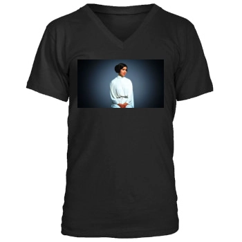 Carrie Fisher Men's V-Neck T-Shirt