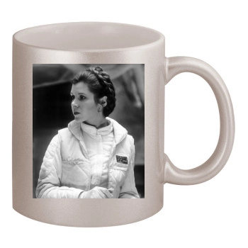 Carrie Fisher 11oz Metallic Silver Mug