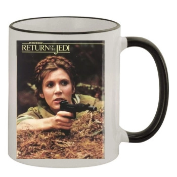 Carrie Fisher 11oz Colored Rim & Handle Mug