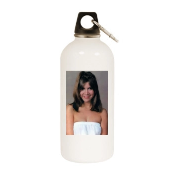 Carrie Fisher White Water Bottle With Carabiner