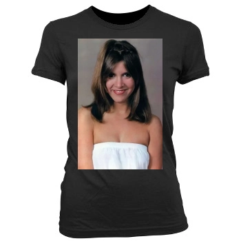 Carrie Fisher Women's Junior Cut Crewneck T-Shirt