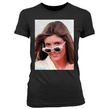 Carrie Fisher Women's Junior Cut Crewneck T-Shirt