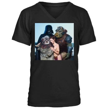 Carrie Fisher Men's V-Neck T-Shirt