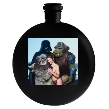 Carrie Fisher Round Flask