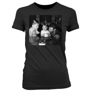 Carrie Fisher Women's Junior Cut Crewneck T-Shirt