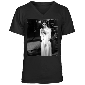 Carrie Fisher Men's V-Neck T-Shirt