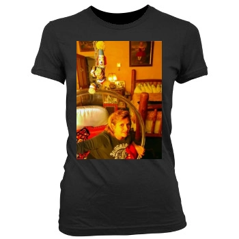 Carrie Fisher Women's Junior Cut Crewneck T-Shirt