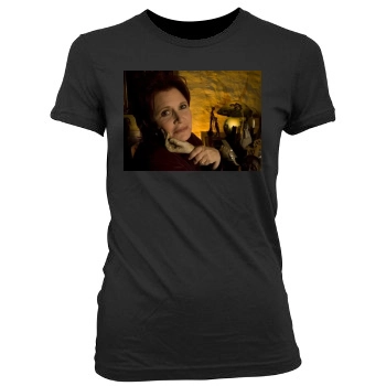 Carrie Fisher Women's Junior Cut Crewneck T-Shirt