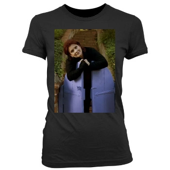 Carrie Fisher Women's Junior Cut Crewneck T-Shirt