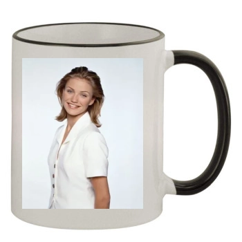 Cameron Diaz 11oz Colored Rim & Handle Mug