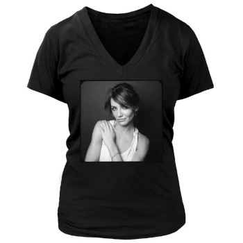 Cameron Diaz Women's Deep V-Neck TShirt