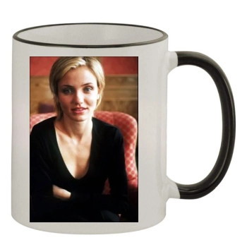 Cameron Diaz 11oz Colored Rim & Handle Mug