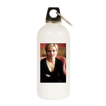 Cameron Diaz White Water Bottle With Carabiner