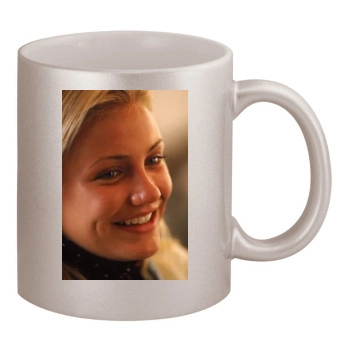 Cameron Diaz 11oz Metallic Silver Mug