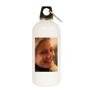 Cameron Diaz White Water Bottle With Carabiner