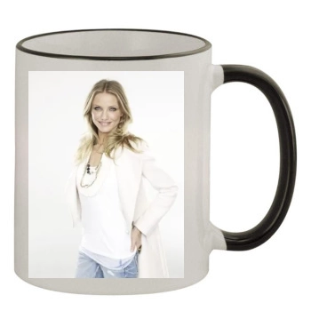 Cameron Diaz 11oz Colored Rim & Handle Mug