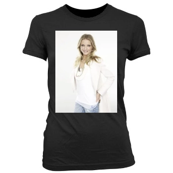 Cameron Diaz Women's Junior Cut Crewneck T-Shirt