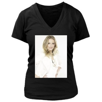 Cameron Diaz Women's Deep V-Neck TShirt