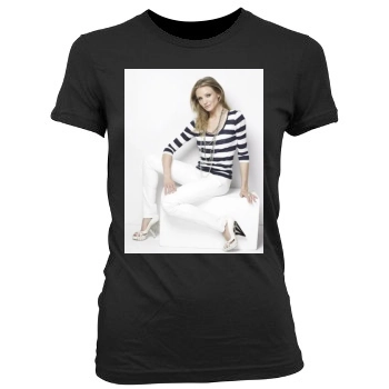 Cameron Diaz Women's Junior Cut Crewneck T-Shirt