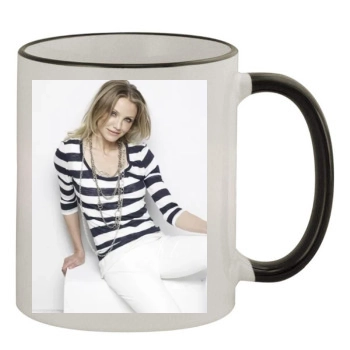 Cameron Diaz 11oz Colored Rim & Handle Mug