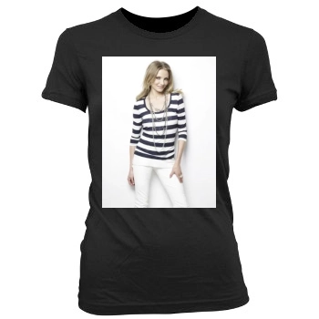 Cameron Diaz Women's Junior Cut Crewneck T-Shirt