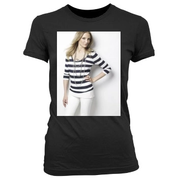 Cameron Diaz Women's Junior Cut Crewneck T-Shirt