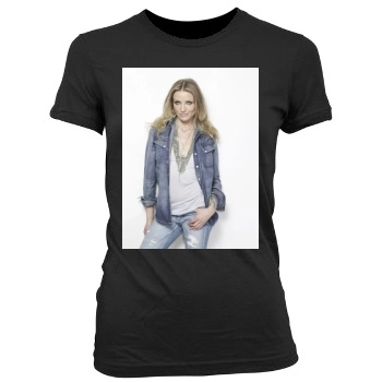 Cameron Diaz Women's Junior Cut Crewneck T-Shirt