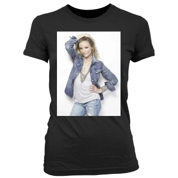 Cameron Diaz Women's Junior Cut Crewneck T-Shirt