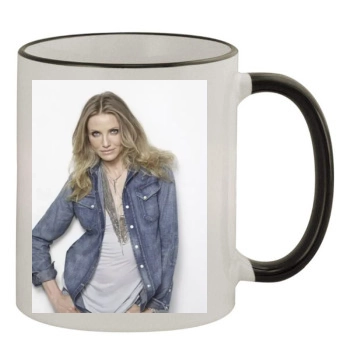 Cameron Diaz 11oz Colored Rim & Handle Mug